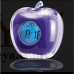 OkaeYa Apple Shaped Desktop Digital Talking Alarm Clock Temperature Display